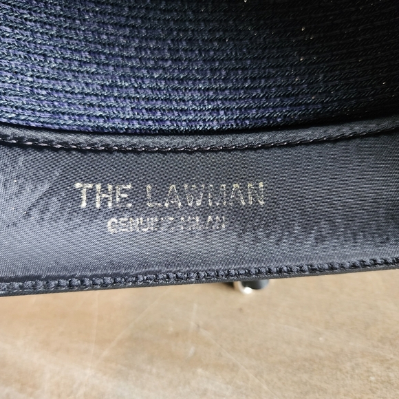Vintage The Lawman Genuine Milan Dark Blue Sheriff Style Hat Men’s Size 7 3/8 - Picture 10 of 10